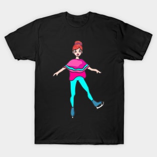 Figure skating ice skating ice skating ice sport T-Shirt